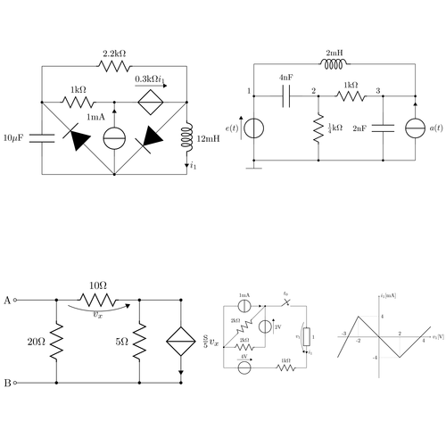 CircuiTikz – Easy electrical networks