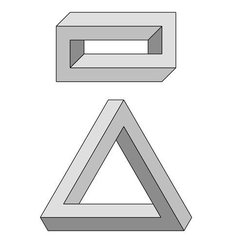 Escher Brick and Penrose Triangle