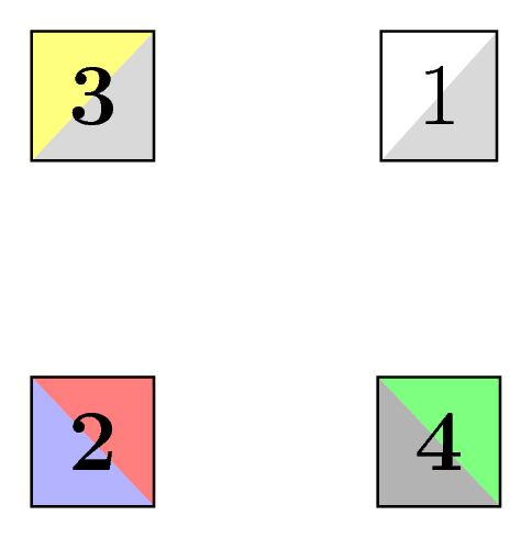 Rectangle node with diagonal fill