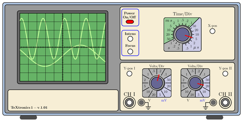 TeXtronics oscilloscope